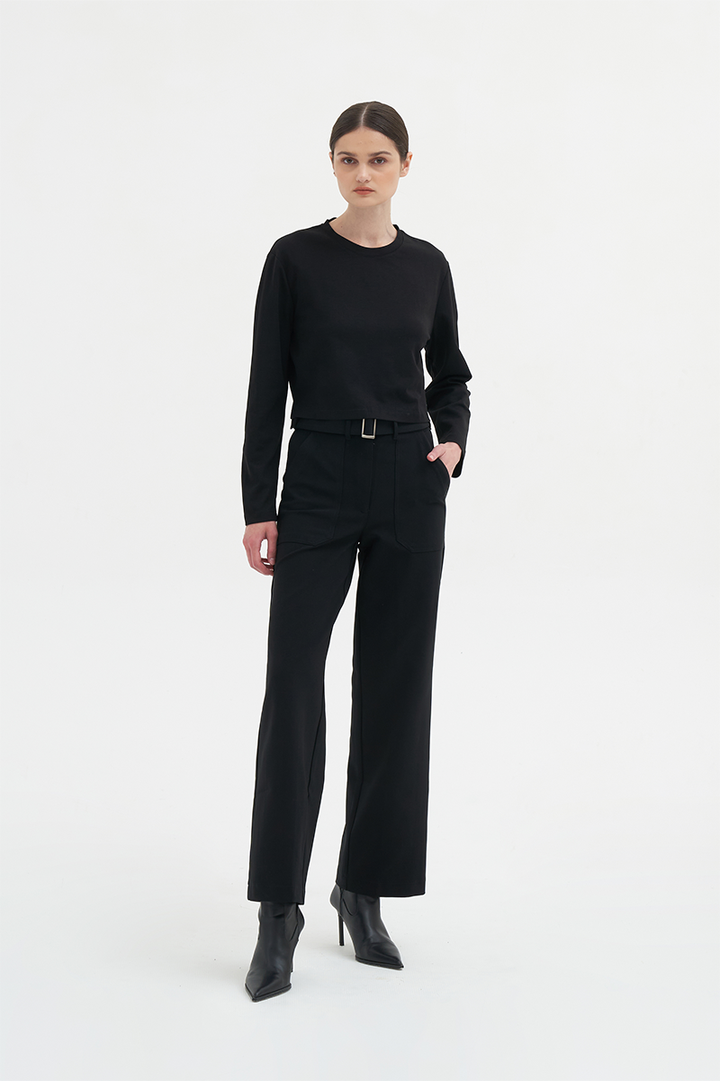 Jaon Long-sleeve Tee | Black