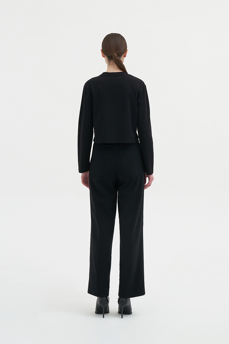 Jaon Long-sleeve Tee | Black