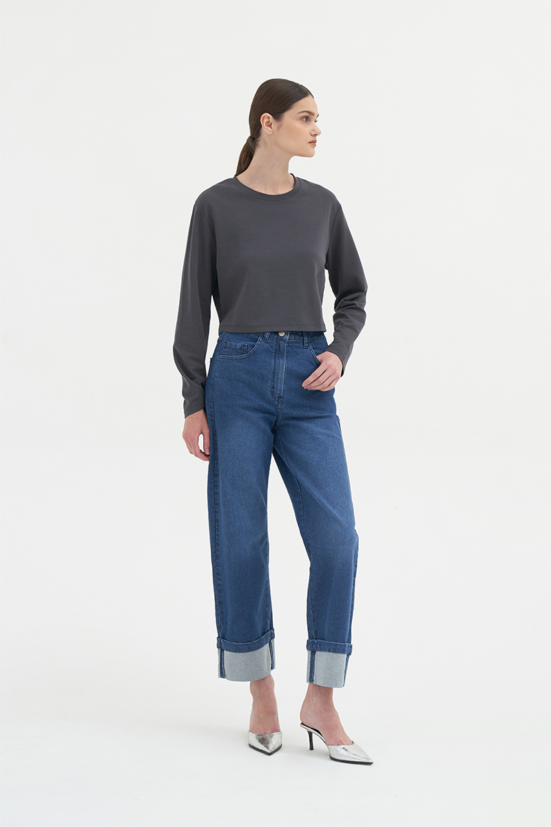 Jaon Long-sleeve Tee | Grey