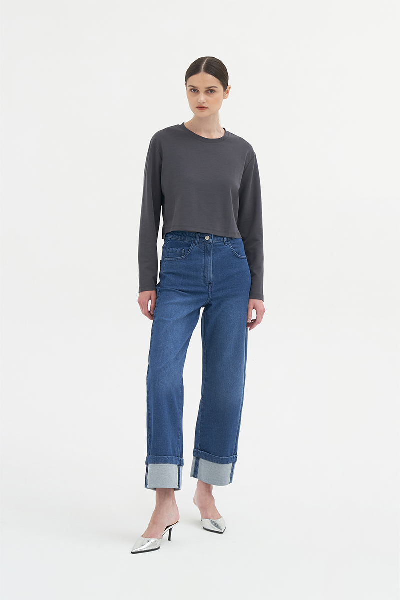 Jaon Long-sleeve Tee | Grey