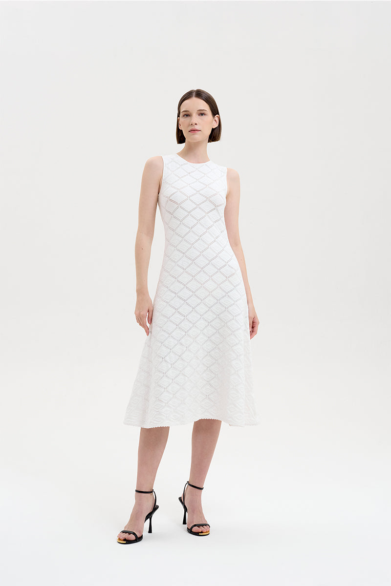 Aster Dress White