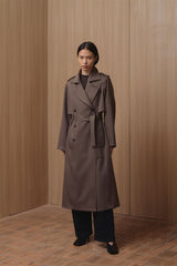 Bagate Coat | Dark Taupe