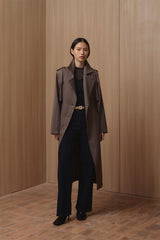 Bagate Coat | Dark Taupe