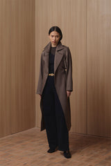 Bagate Coat | Dark Taupe