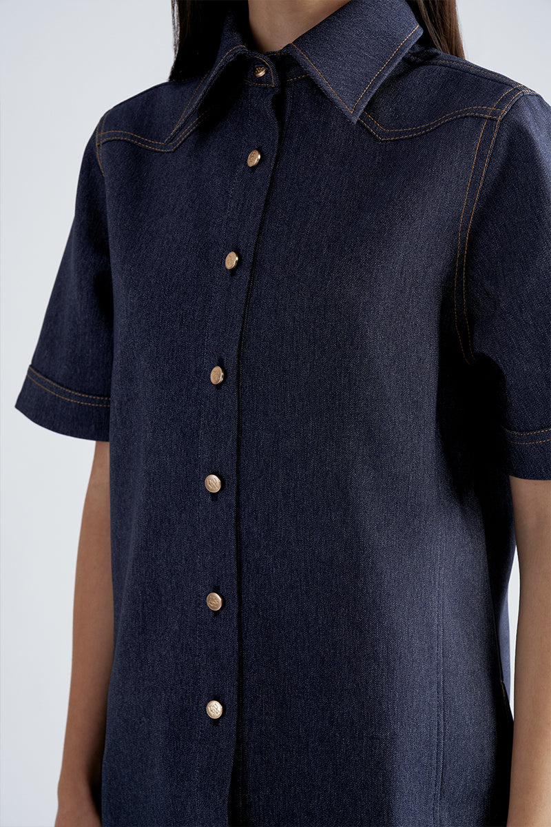 Bardi Shirt | Denim Blue