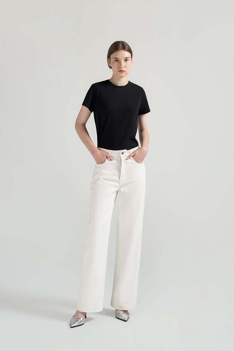 Blanc Pants | Denim White