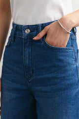 Carly Denim Pants | Medium Blue