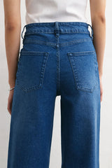 Carly Denim Pants | Medium Blue