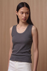 Casey Tank - Crew Neck | Dark Grey