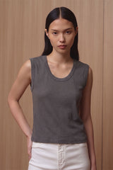 Casey Tank - Crew Neck | Dark Grey