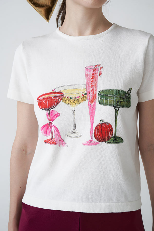 Cocktail Tee | White