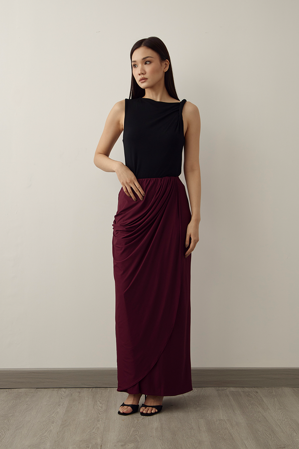 MMEHUILLET FOR DUMA - Carme Skirt | Burgundy