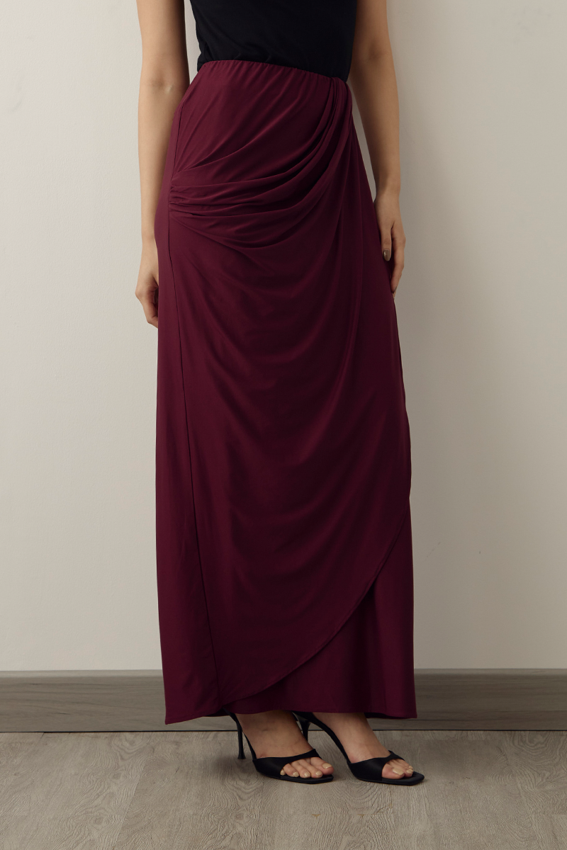 MMEHUILLET FOR DUMA - Carme Skirt | Burgundy