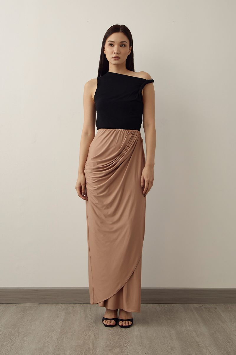 MMEHUILLET FOR DUMA - Carme Skirt | Mocha Mousse