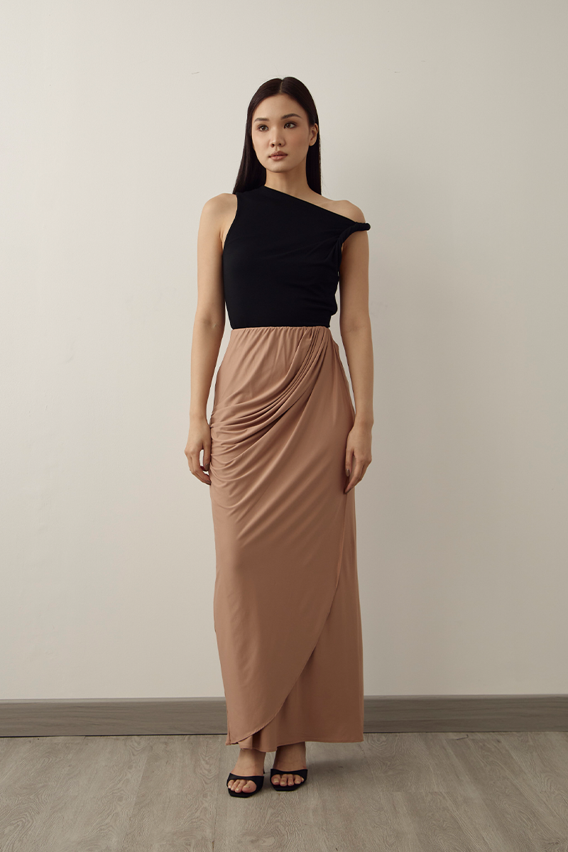 MMEHUILLET FOR DUMA - Carme Skirt | Mocha Mousse