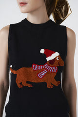 Dachshund Vest | Black - Red