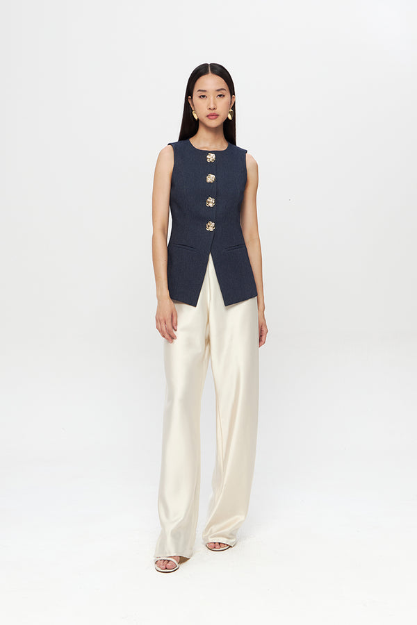 Denise Vest | Denim Blue