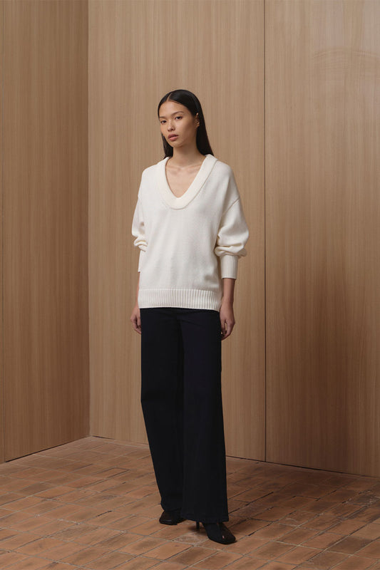 Daphne Sweater | White