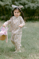 Daffodil Girl Pajamas Blue