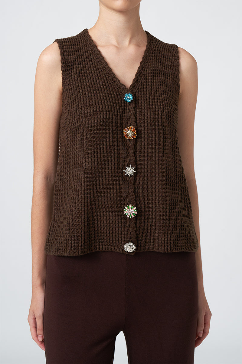 MMEHUILLET FOR DUMA - Daon Top | Brown