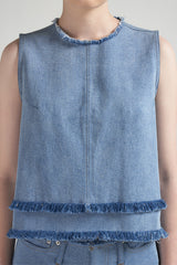 Rugosa Top | Denim Blue