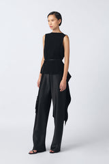 Emily Top | Black (Belt Included)