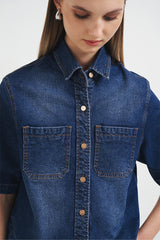 Erina Shirt | Denim Blue