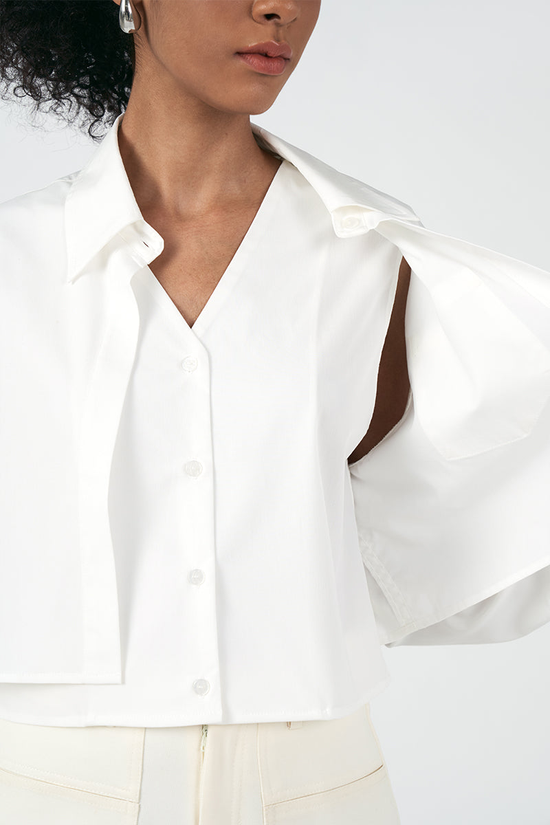 Errie Shirt Vest Tencel White