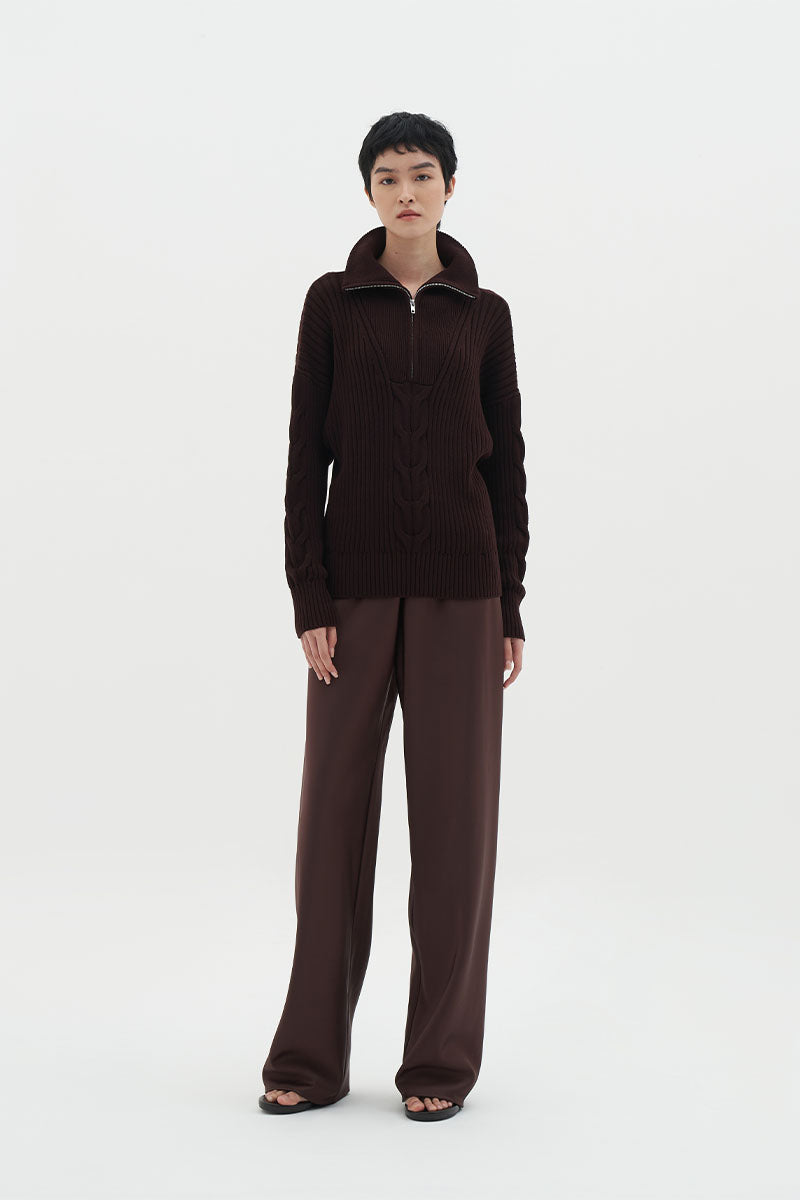 Emme Sweater | Maroon