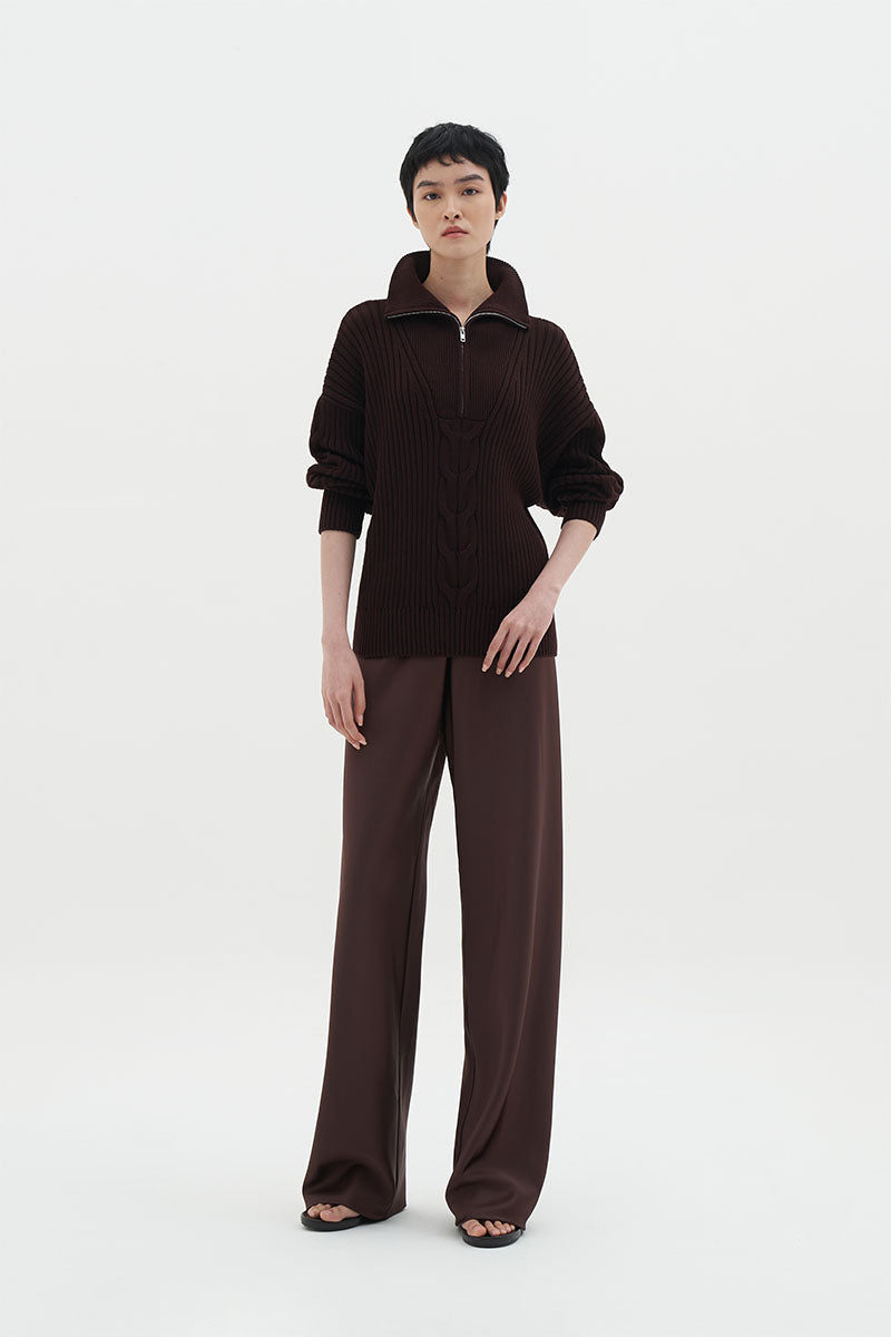 Emme Sweater | Maroon