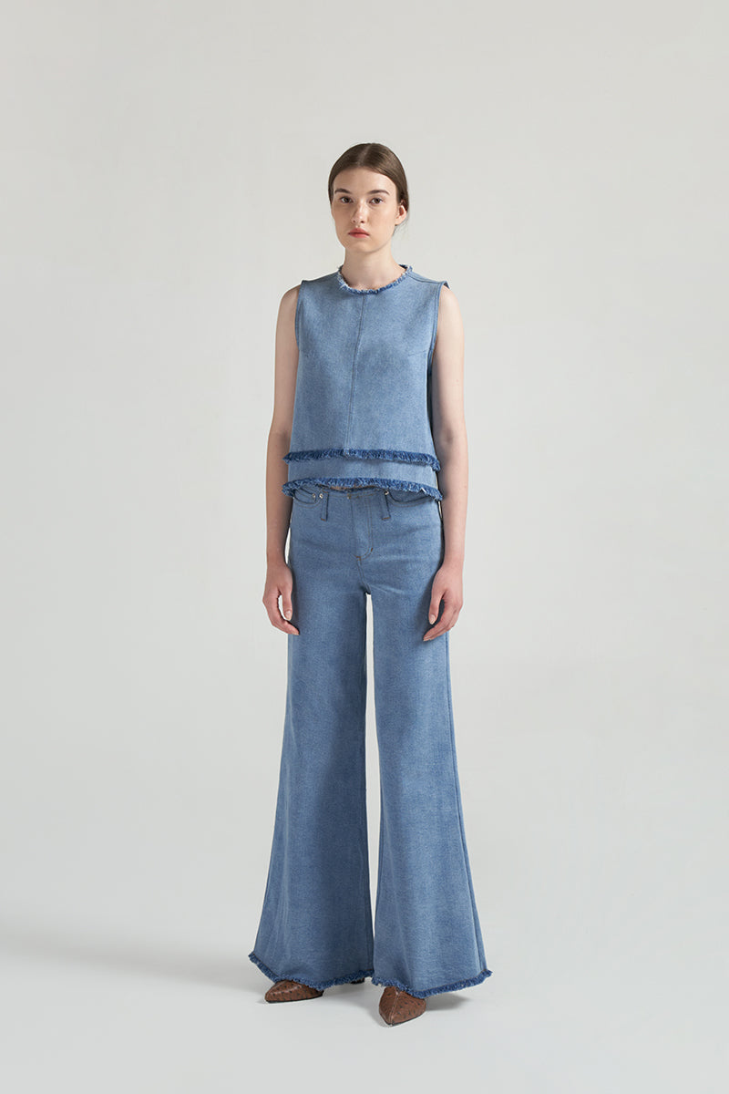 Rugosa Top | Denim Blue