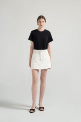 Sophie Skort | Denim White