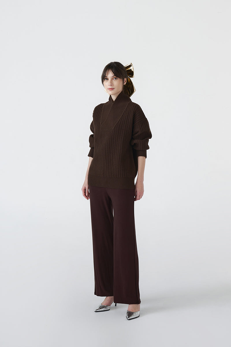 Garland Sweater | Dark Brown