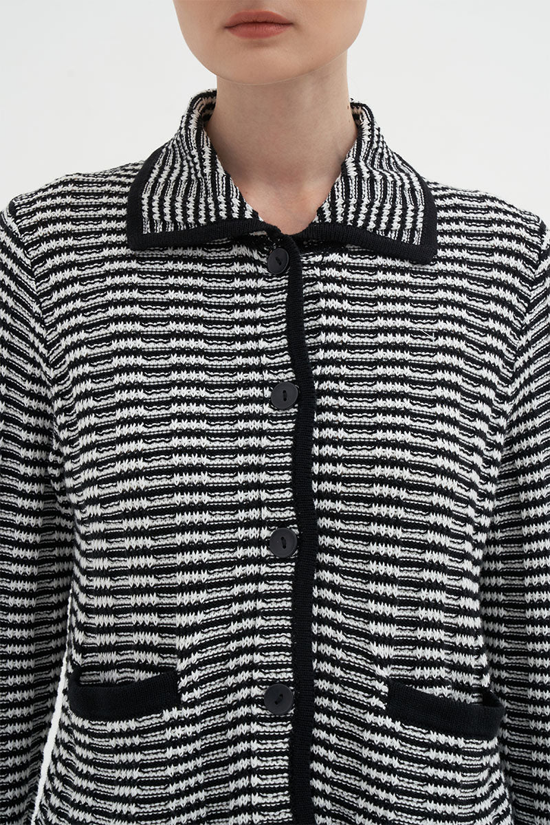 Genoa Cardigan | Black Multi