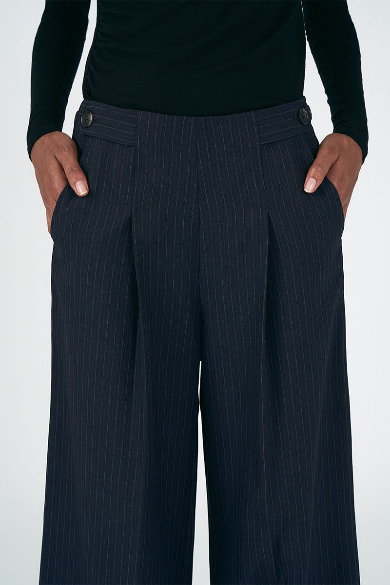 Harper Pants Navy Stripe