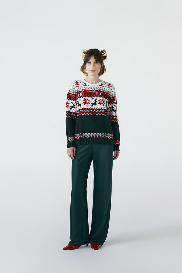 Hoho Sweater | Green Multi