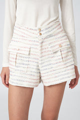 MMEHUILLET FOR DUMA - Haru Shorts | White Multi