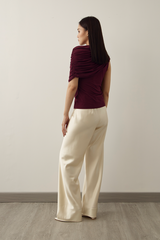 MMEHUILLET FOR DUMA - Huillet Top | Burgundy