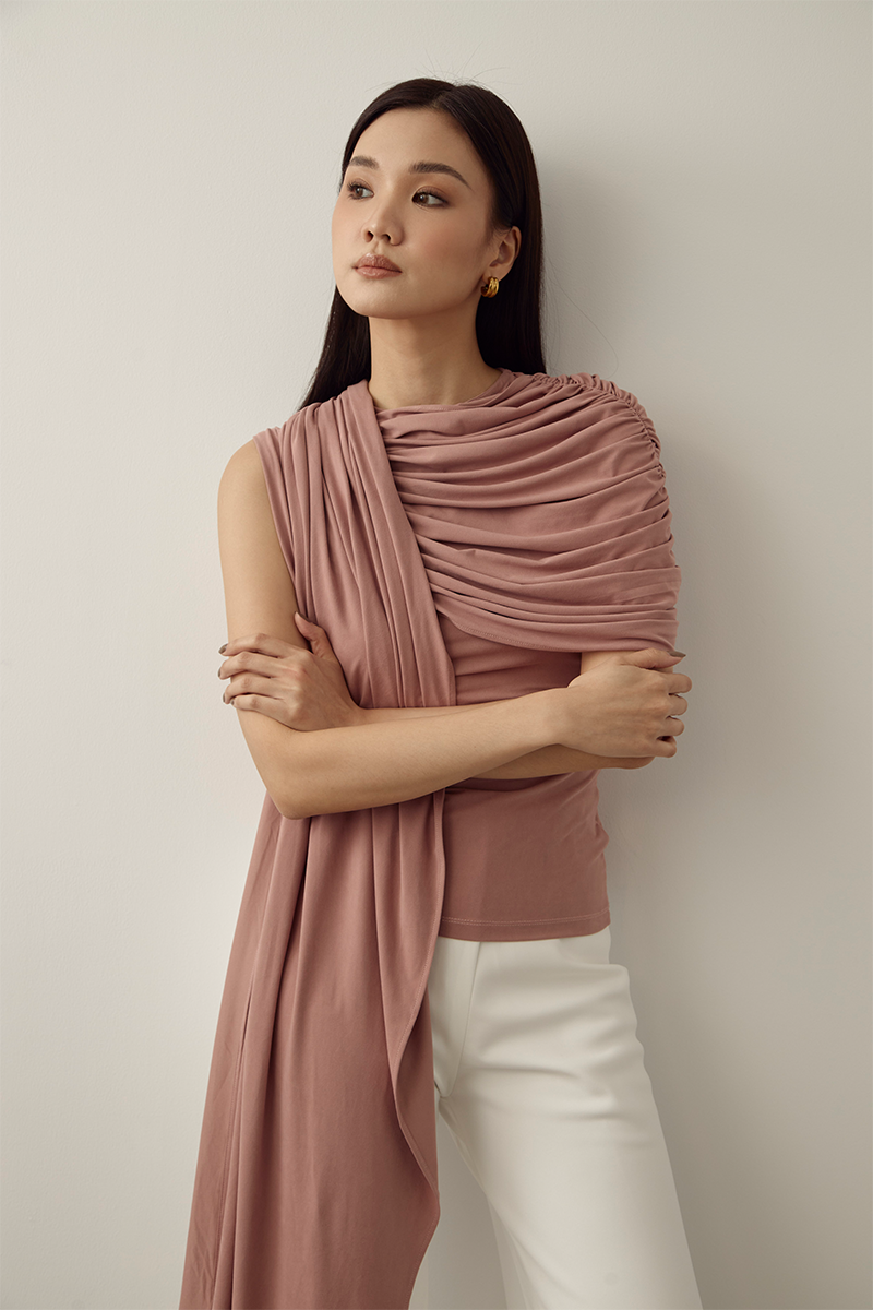 MMEHUILLET FOR DUMA - Huillet Top | Dusty Pink