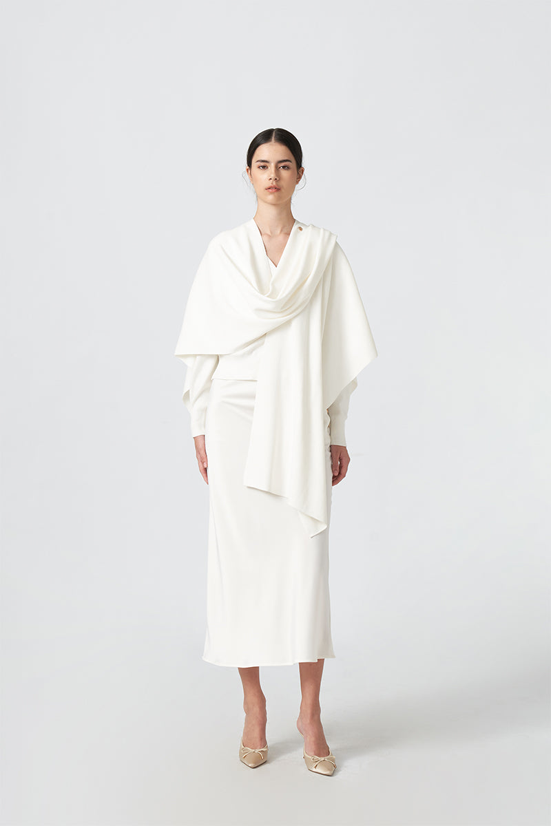 MMEHUILLET FOR DUMA - Hwi Scarf | White