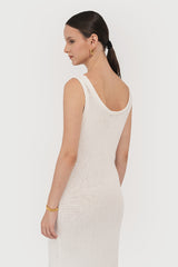 Idris Knit Dress White