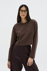 Jaon Long-sleeve Tee | Dark Brown