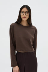 Jaon Long-sleeve Tee | Dark Brown