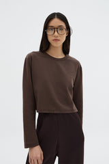 Jaon Long-sleeve Tee | Dark Brown