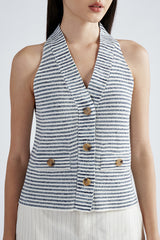 Kayla Vest Top | Small Stripe