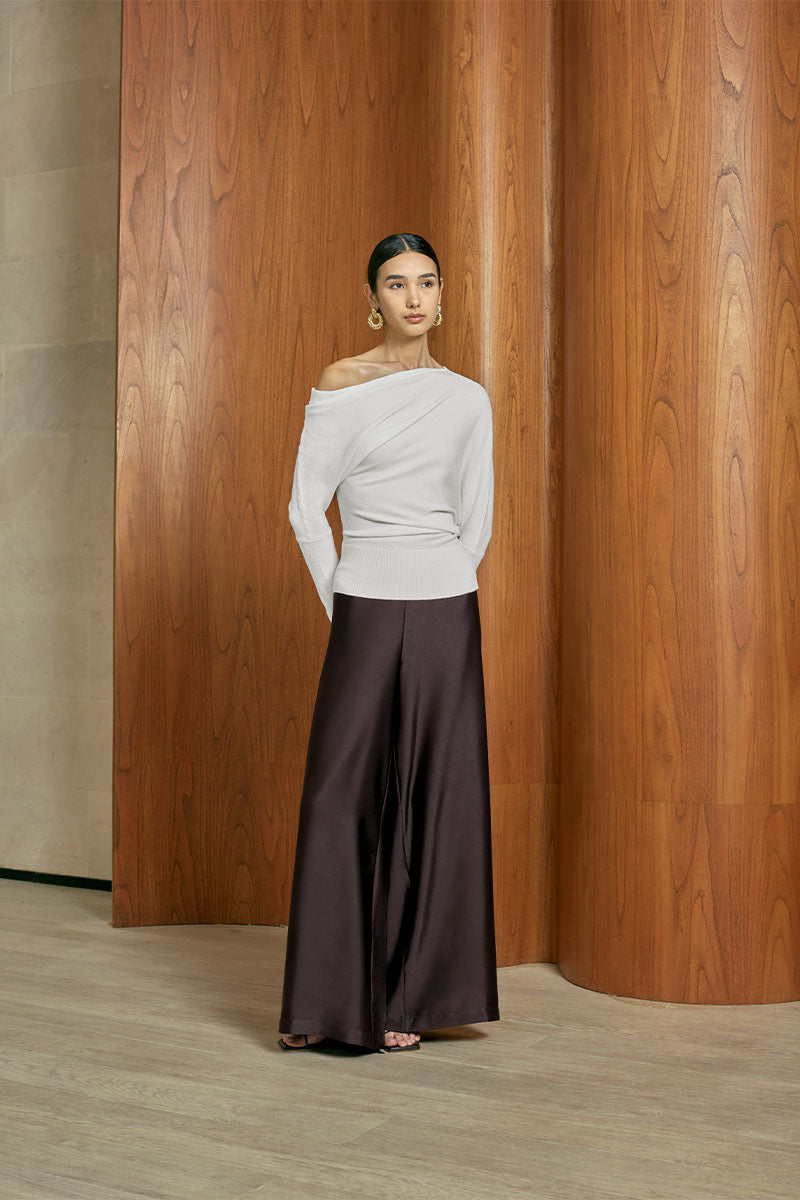MMEHUILLET FOR DUMA - Kiekie Top | White