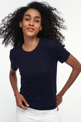 MICOLE | Slim Fit Crew Neck in Navy