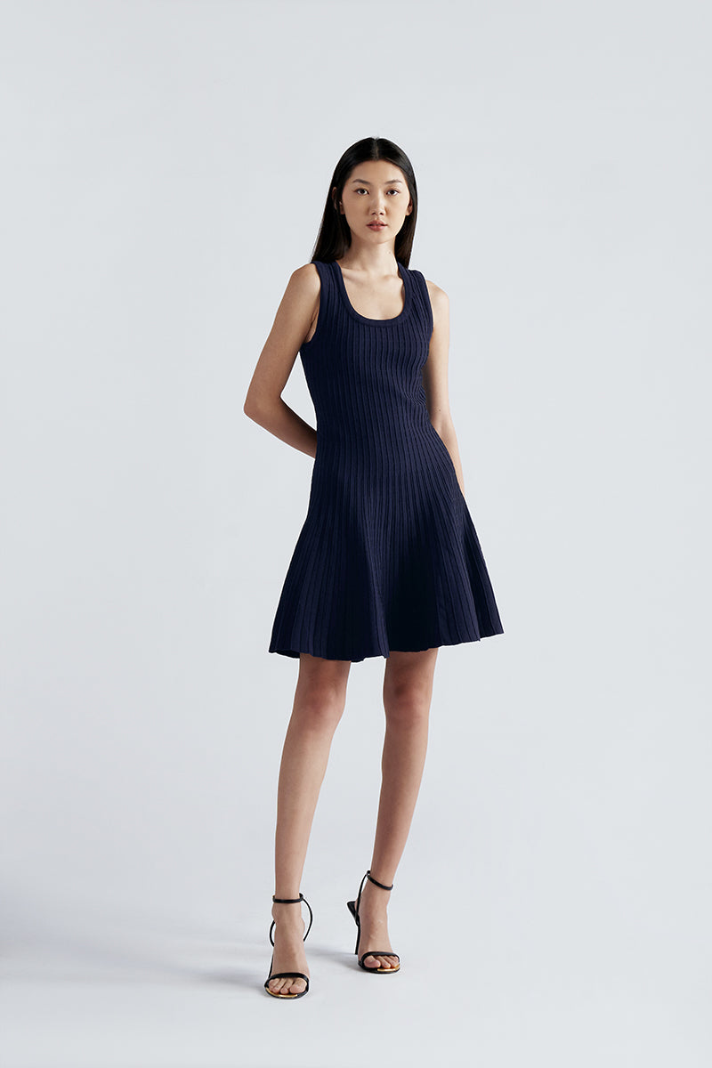 Malia Knit Dress | Navy