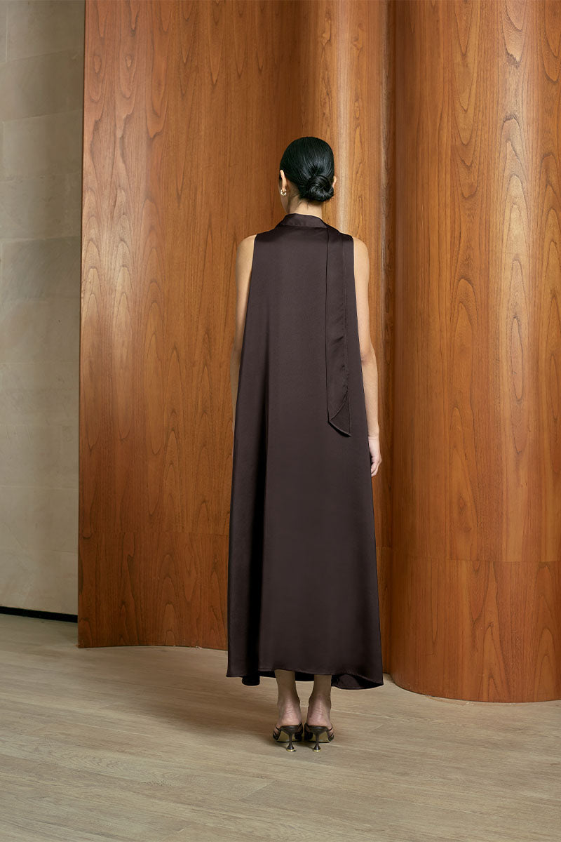 MMEHUILLET FOR DUMA - Madre Dress | Dark Brown