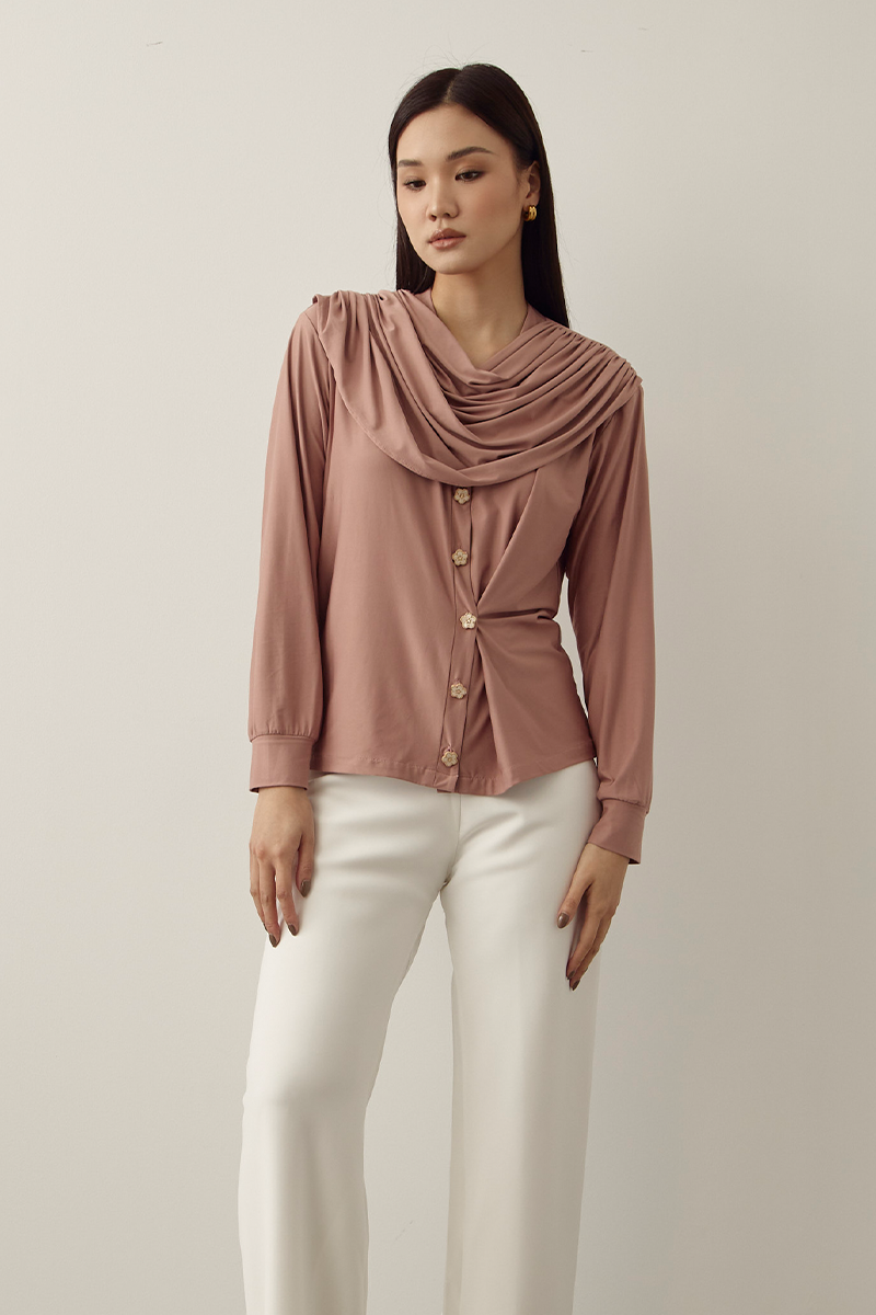 MMEHUILLET FOR DUMA - Mero Cardigan | Dusty Pink